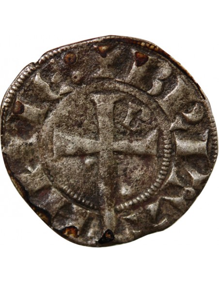 DUCHÉ DE BRETAGNE, JEAN III LE BON - DENIER 1312 / 1341 SAINT-BRIEUC