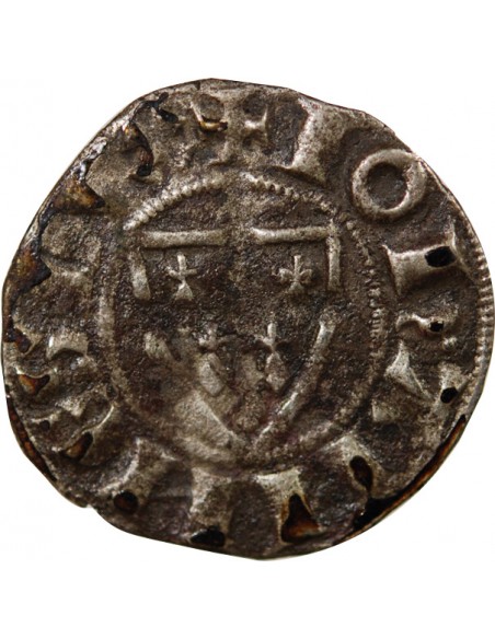 DUCHÉ DE BRETAGNE, JEAN III LE BON - DENIER 1312 / 1341 SAINT-BRIEUC
