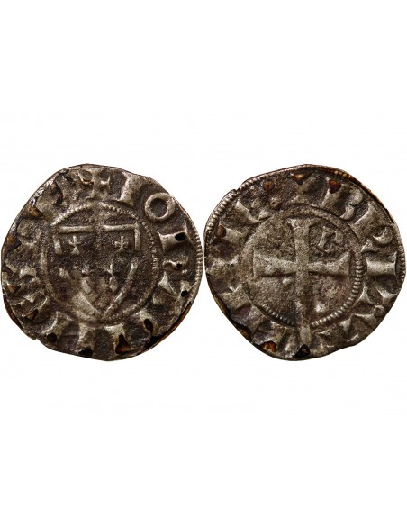 DUCHÉ DE BRETAGNE, JEAN III LE BON - DENIER 1312 / 1341 SAINT-BRIEUC