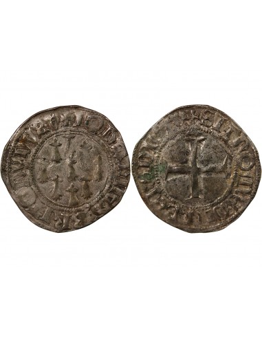 DUCHÉ DE BRETAGNE, JEAN V - BLANC AUX NEUF MOUCHETURES 1399 / 1442 VANNES