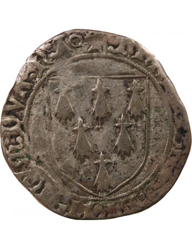 François II de Bretagne 1 gros Billon 1458-1488 T Nantes