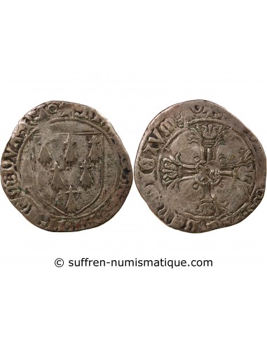 François II de Bretagne 1 gros Billon 1458-1488 T Nantes