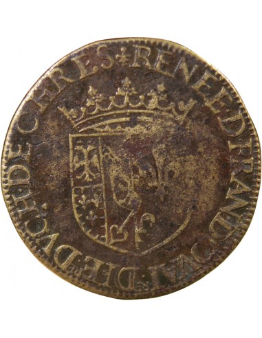 NOBLESSE, RENEE DE FRANCE - JETON LAITON 1528-1574