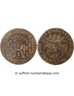 NOBLESSE, RENEE DE FRANCE - JETON LAITON 1528-1574
