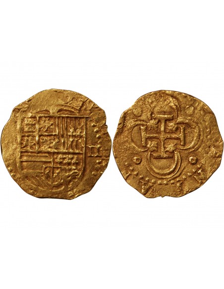 ESPAGNE, PHILIPPE II - 2 ESCUDOS OR 1566/88