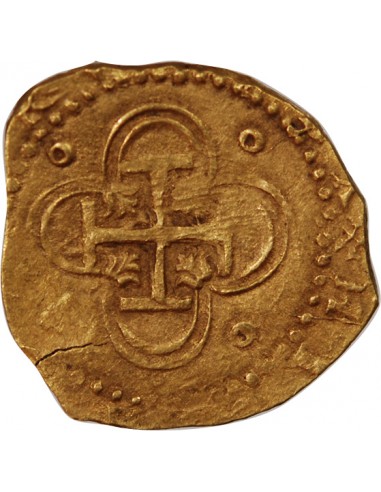 ESPAGNE, PHILIPPE II - 2 ESCUDOS OR DATE 1590/89 S SEVILLE