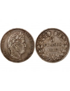 Louis-Philippe Ier 5 Francs Argent 1848 A Paris 2