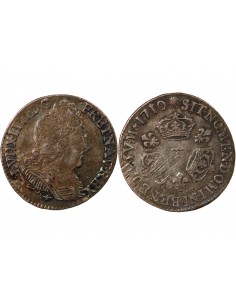 LOUIS XIV﻿ - 1/10 ECU AUX TROIS COURONNES 1710 T NANTES 2