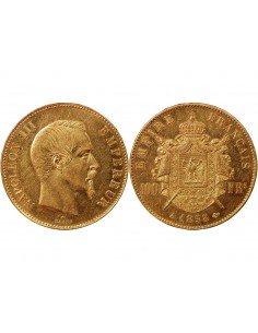 NAPOLEON III - 100 FRANCS OR 1858 A PARIS﻿ 2