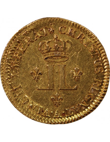 LOUIS XV - LOUIS D'OR REFORME AUX 2 L 1721 A PARIS