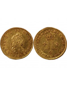 LOUIS XV - LOUIS D'OR REFORME AUX 2 L 1721 A PARIS 2