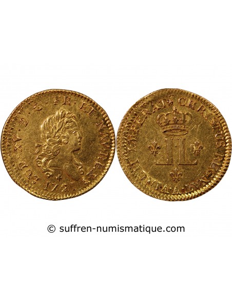 LOUIS XV - LOUIS D'OR REFORME AUX 2 L 1721 A PARIS