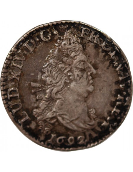 Louis XIV 4 sols Argent 1692 P Dijon