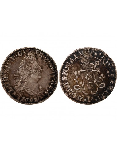 Louis XIV 4 sols Argent 1692 P Dijon