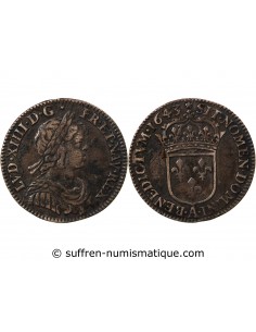 Louis XIV 01-déc ecu Argent 1643 A Paris