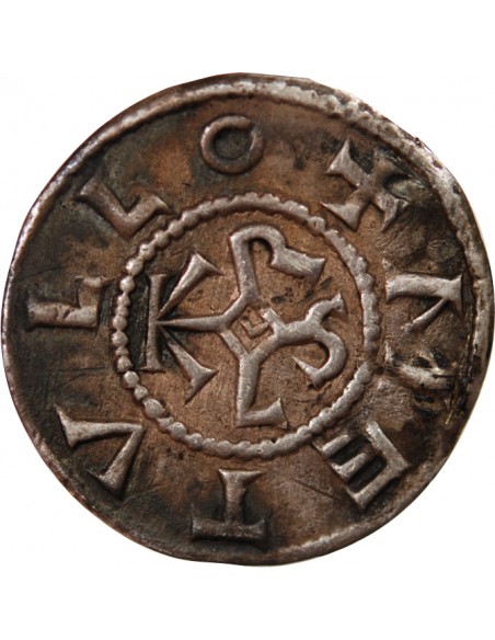 CAROLINGIENS, CHARLES II LE CHAUVE - DENIER ARGENT 840 / 864 MELLE