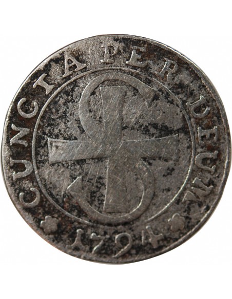 Suisse 10 kreuzer Argent 1794