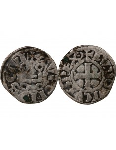 Louis VIII 1 denier tournois Billon 1223-1245 2