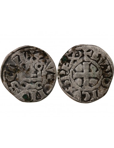 Louis VIII 1 denier tournois Billon 1223-1245