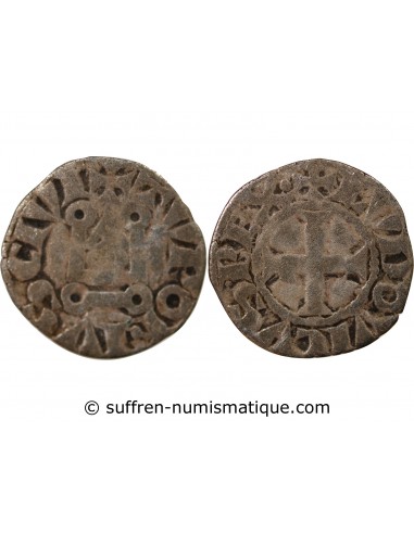 Louis VIII 1 denier tournois Billon 1223-1245