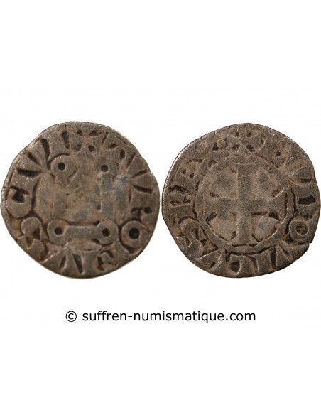 Louis VIII 1 denier tournois Billon 1223-1245