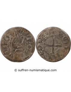 Louis IX dit Saint-Louis 1 denier tournois Billon 1240-1270