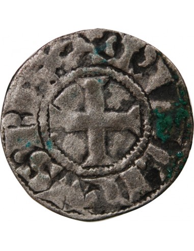 PHILIPPE III - DENIER TOURNOIS AVEC POINTS 1270-1280