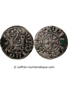 PHILIPPE III - DENIER TOURNOIS AVEC POINTS 1270-1280