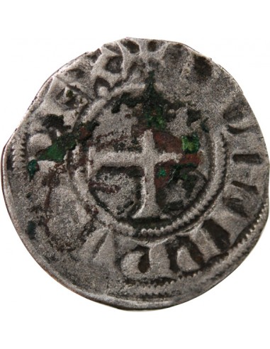 PHILIPPE III / IV - DENIER TOURNOIS A L'O ROND 1280-1290
