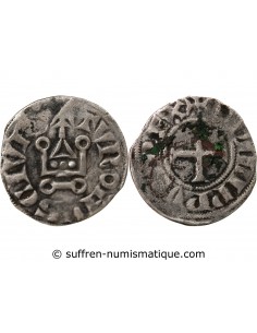 PHILIPPE III / IV - DENIER TOURNOIS A L'O ROND 1280-1290