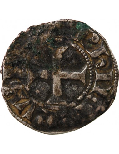 PHILIPPE III / IV - DENIER TOURNOIS A L'O ROND 1280-1290