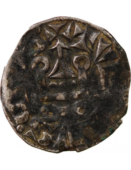 PHILIPPE III / IV - DENIER TOURNOIS A L'O ROND 1280-1290