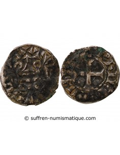 PHILIPPE III / IV - DENIER TOURNOIS A L'O ROND 1280-1290
