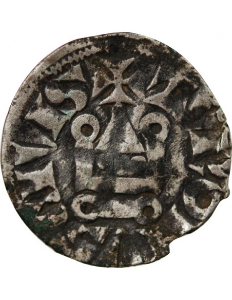 PHILIPPE III / IV - DENIER TOURNOIS A L'O ROND 1280-1290