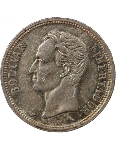 Venezuela Simon Bolivar, Général et Homme d'Etat 1 bolivar Argent 1965
