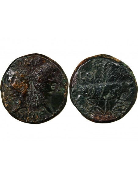Rome - Provinces Agrippa 1 dupondius Bronze 29 AV JC - 10 Nîmes