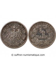 Allemagne Guillaume II de Wurtemberg 01-févr mark Argent 1905 J Hamburg
