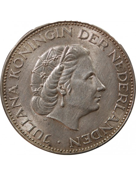 Pays-Bas Juliana 2,5 gulden Argent 1960