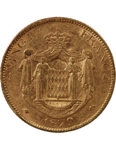 Monaco Charles III de Monaco 20 francs Or 1879 A Paris