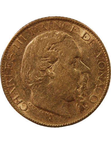 Monaco Charles III de Monaco 20 francs Or 1879 A Paris