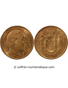 Monaco Charles III de Monaco 20 francs Or 1879 A Paris