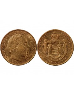 Monaco Charles III de Monaco 20 francs Or 1878 A Paris 2