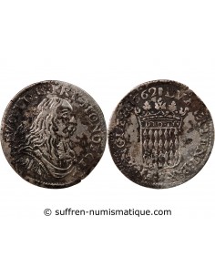 Monaco Louis Ier de Monaco 1/12 ecu Argent 1662