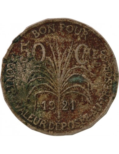 GUADELOUPE - 50 CENTIMES 1921