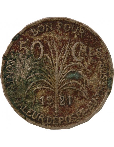 GUADELOUPE - 50 CENTIMES 1921