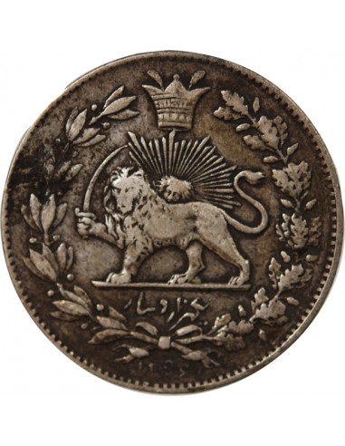 PERSE, QAJAR - 1000 DINARS ARGENT 1296 (1879)