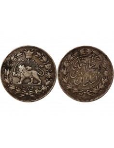 PERSE, QAJAR - 1000 DINARS ARGENT 1296 (1879) 2