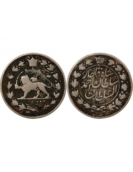 Iran 2000 dinars Argent 1328 (1910)