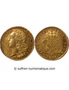 LOUIS XV - DOUBLE LOUIS D'OR AU BANDEAU - 1760 D LYON