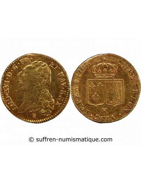 LOUIS XVI - LOUIS D'OR 1788 A PARIS